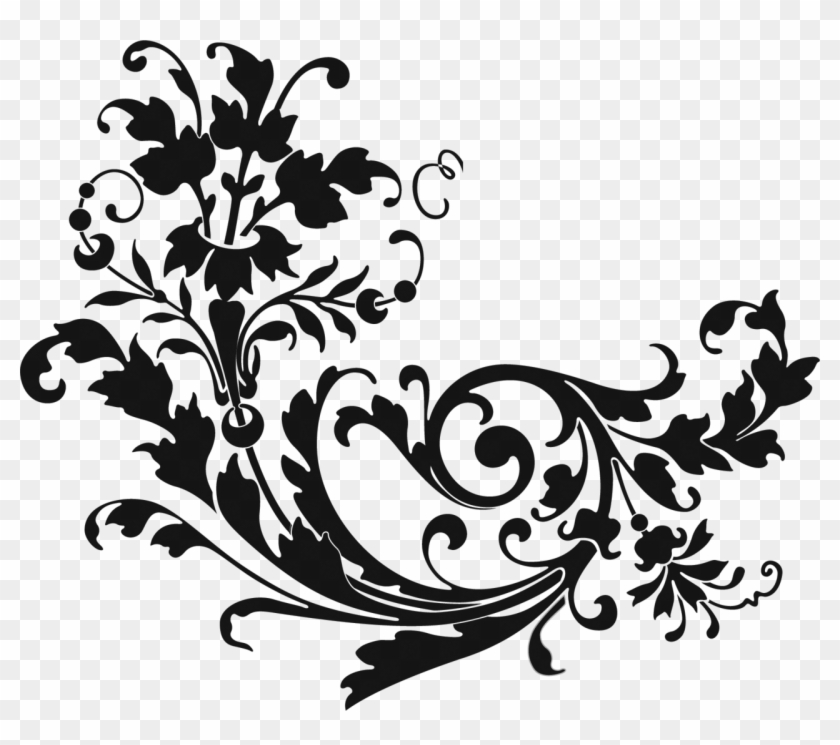 Flores Png Vector Blanco Y Negro 2 Png Image - Flores Dibujo Png Blanco Y Negro Clipart #3705504