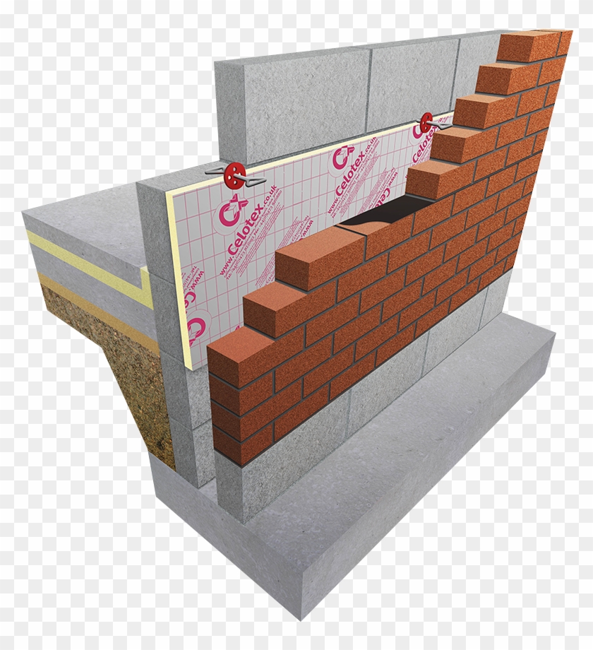 Insulation For Masonry Partial Fill Cavity Walls Within - Fitting Cavity Wall Insulation Clipart
