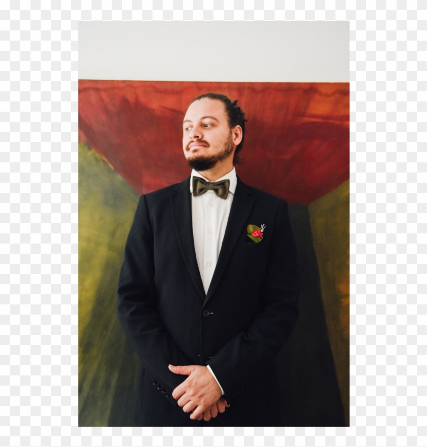 Flor De Lapela Rosa Vermelha - Tuxedo Clipart