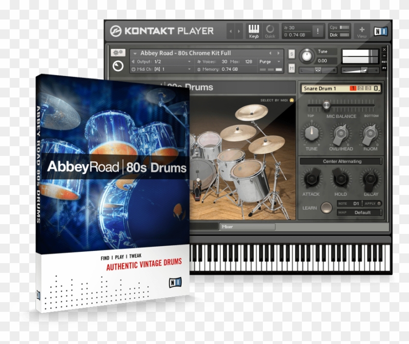 Native Instruments Release Abbey Road 80s Drums - Abbey Road Modern Drummer Library Clipart