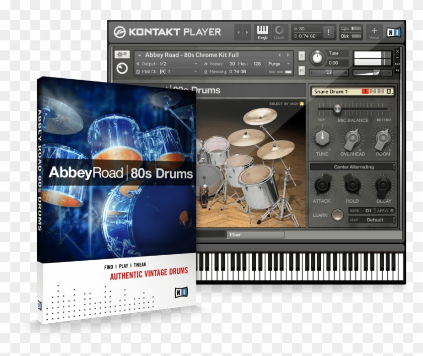 Native Instruments Release Abbey Road 80s Drums - Abbey Road Modern Drummer Library Clipart #3705933