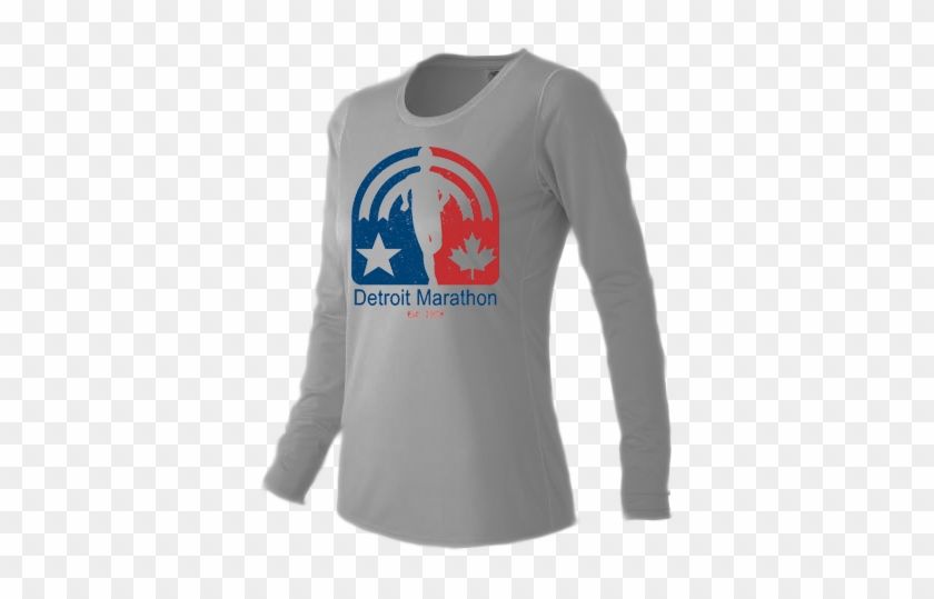 Detroit Retro Logo Long Sleeve - Detroit Free Press Marathon Clipart