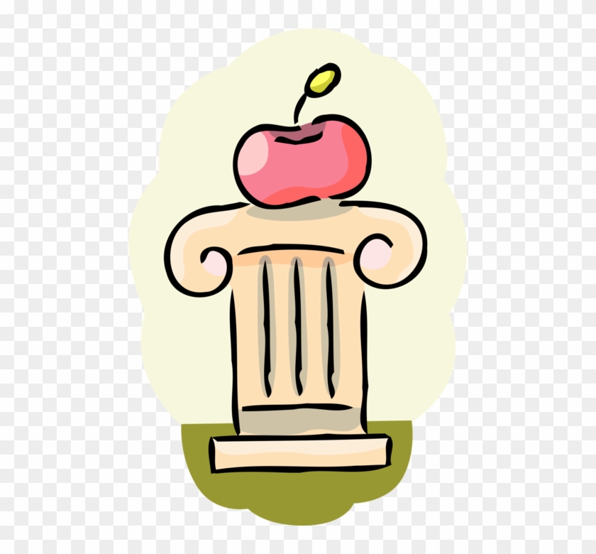 Vector Illustration Of Education And Learning Apple Clipart #3706507