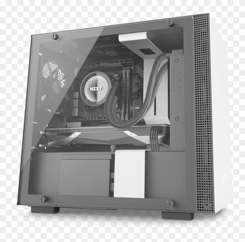 Mini-itx Pc Gaming Case - Nzxt H400i Vs H200i Clipart