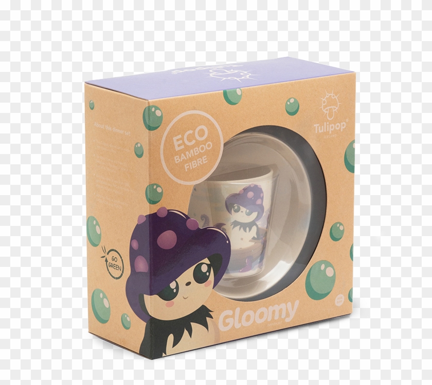 Gloomy Bamboo Dinner Set - Cartoon Clipart