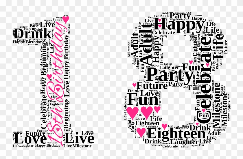 18th Birthday - Illustration Clipart