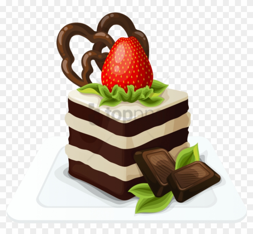Free Png Desserts With Strawberriescupcake Vectorsponge - Dessert Clipart #3707227