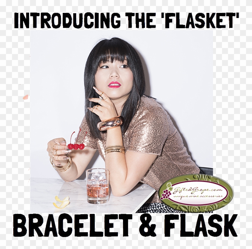 Bracelet Flask Wine Flask Available At Giftedgrape Clipart #3707877