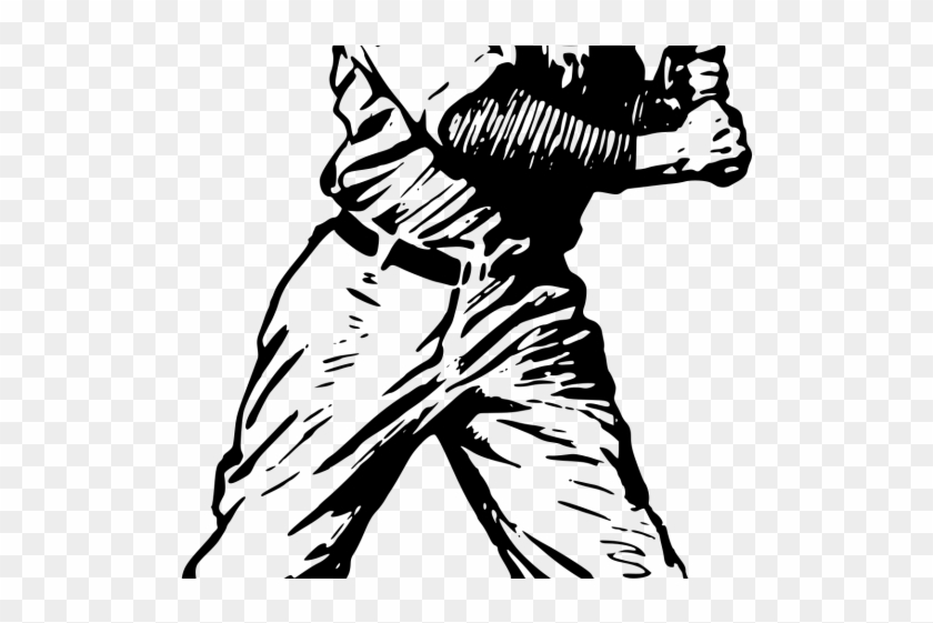 Microsoft Clipart Baseball Player - Black And White Baseball Player Vector - Png Download