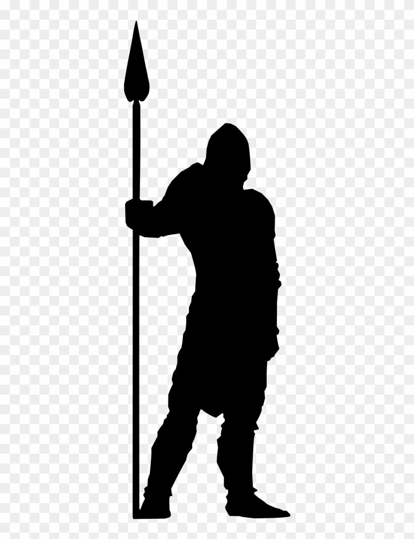 File - Medieval Infantry - Svg - Medieval Infantry Silhouette Clipart #3707973
