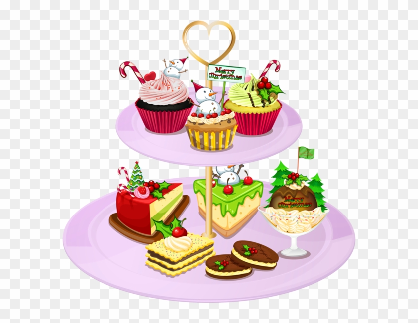 Gateaux,tubes,noel Christmas Clipart, Baked Goods, - Desserts I Clip Art - Png Download