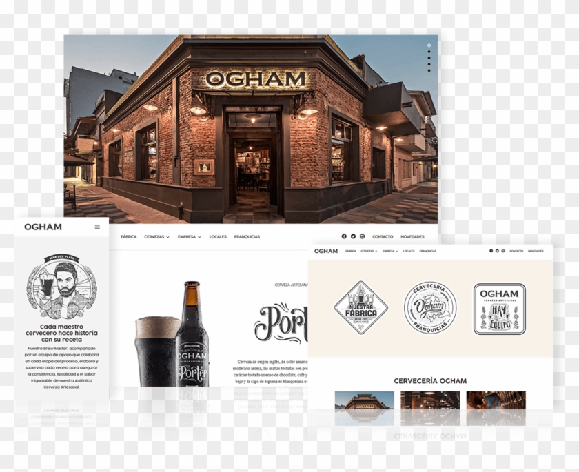 Desarrollo De Sitio Web Cerveza Ogham - Flyer Clipart