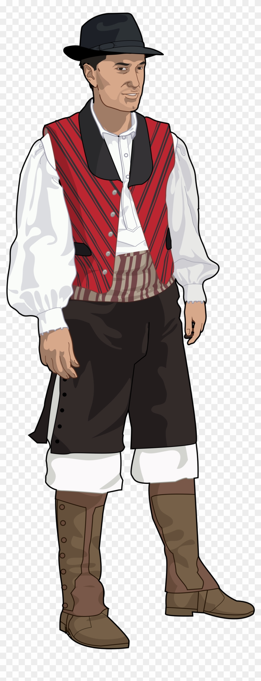 Traje Típico De Tenerife Hombre - Costume Hat Clipart