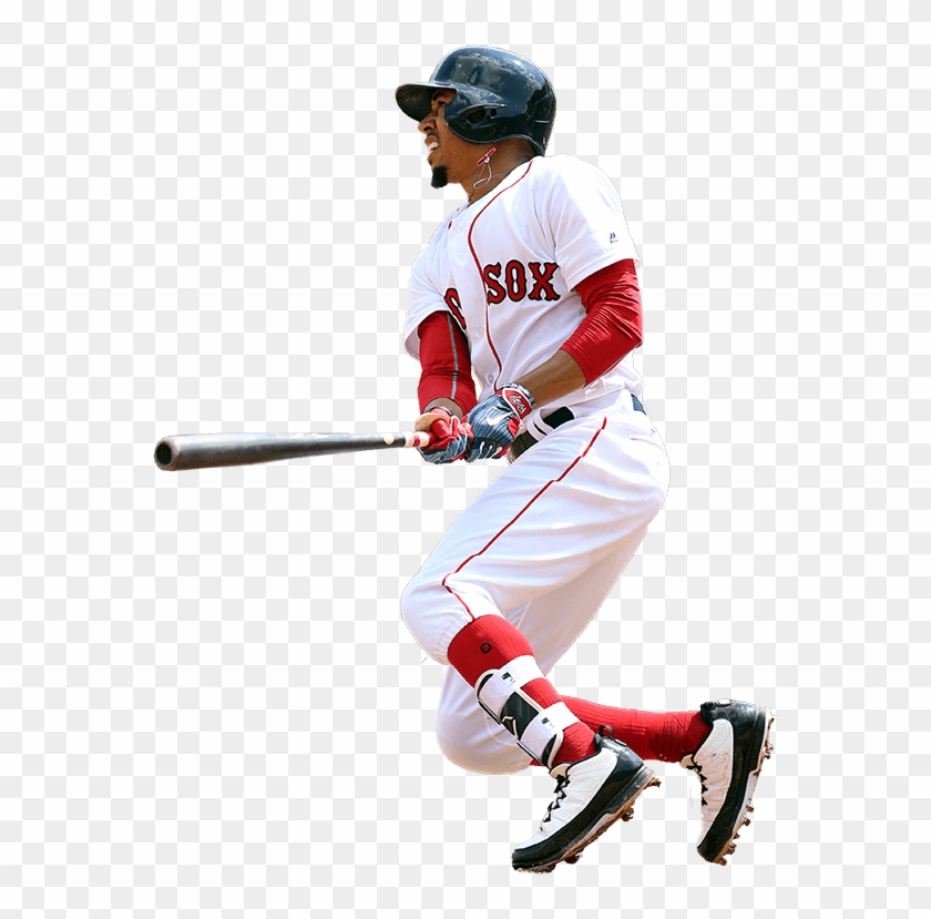 Baseball Batter Hitting Ball - Mookie Betts No Background Clipart #3708499