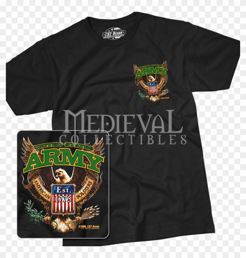 Army Fighting Eagle T Shirt - Active Shirt Clipart