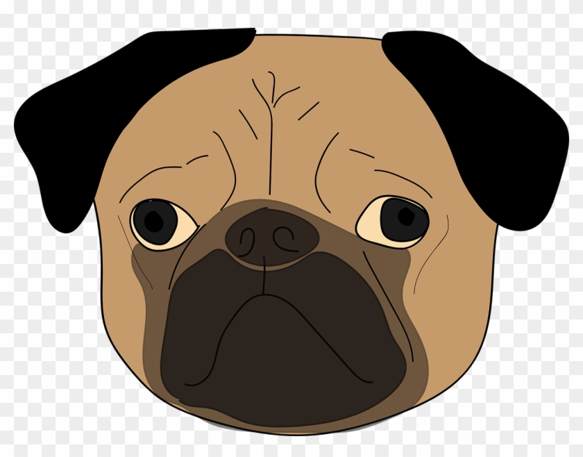 The Vector Graphics,free - Pug Clipart #3708942