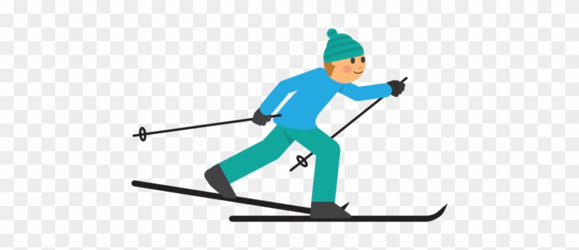 El Esquí De Fondo - Cross Country Skiing Clipart - Png Download #3708960