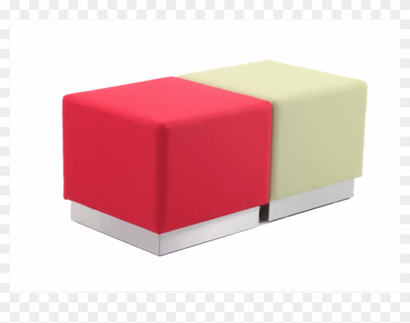 Pouf Square Stainless Steel Plate Stool - Box Clipart