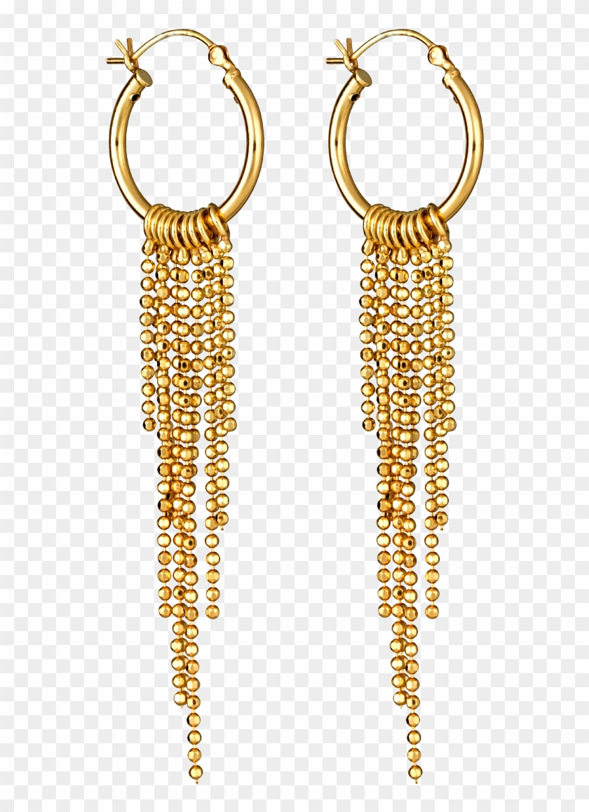 Hoop Earring With Dangle Clipart #3709386