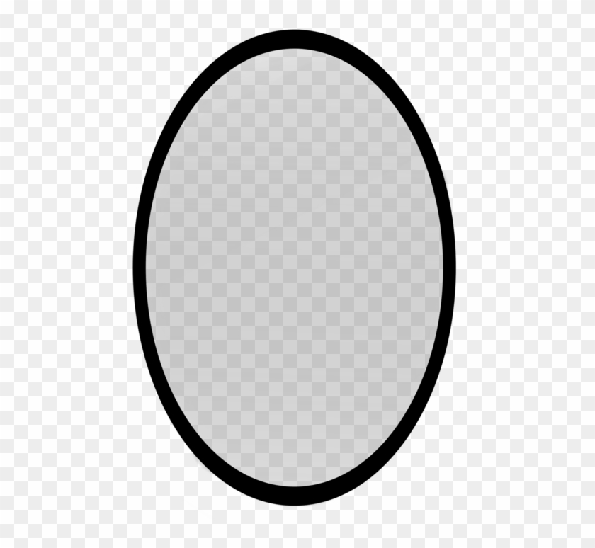 Mirror Silhouette - Circle Clipart