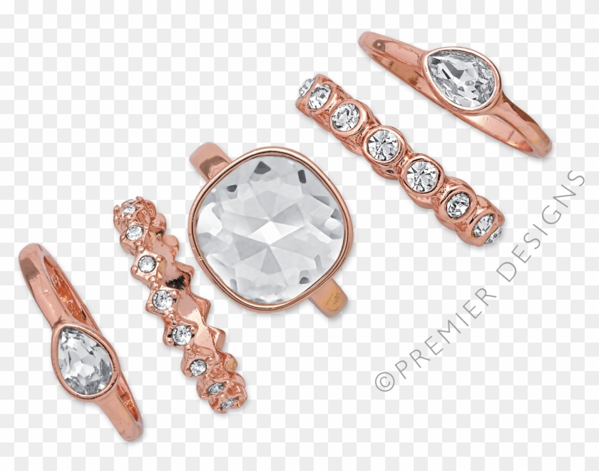 Cadena Bling Bling Png - Premier Designs Rose Gold Rings Clipart #3710037