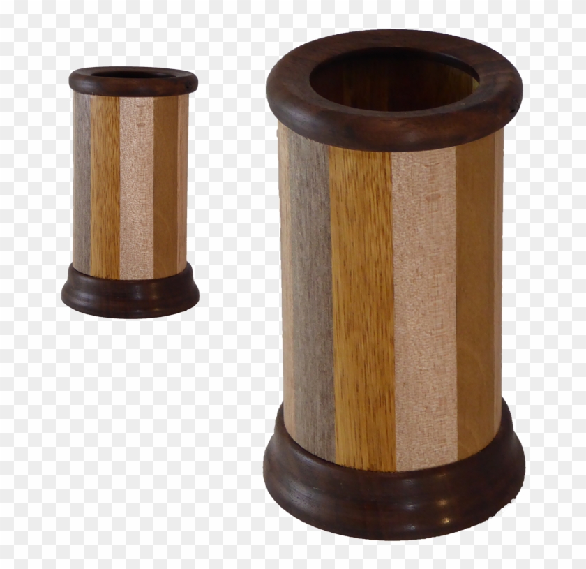 Tropical Pen Blanks Form The Cylinder Of This Woodturned - Plywood Clipart