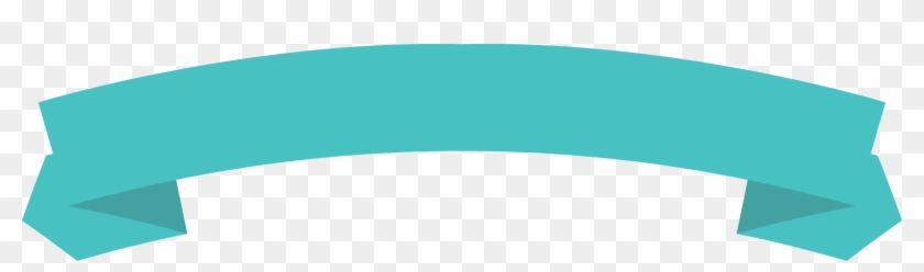 Green Blue Up Arc Ribbon Banner With Fold Out Wedge - Circle Clipart #3711955