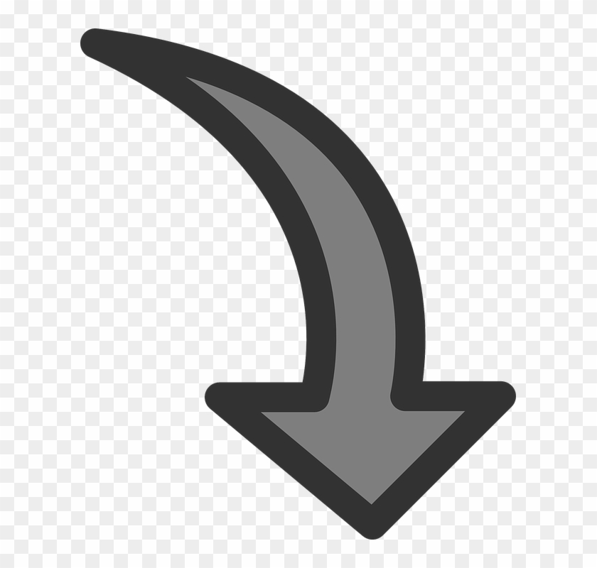 Flecha, Rotar, La Rotación, Abajo - Rotate Arrow Clipart - Png Download