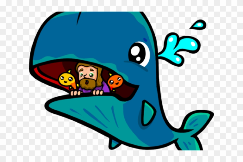 Jonah And The Whale Cartoon Png Clipart #3712664