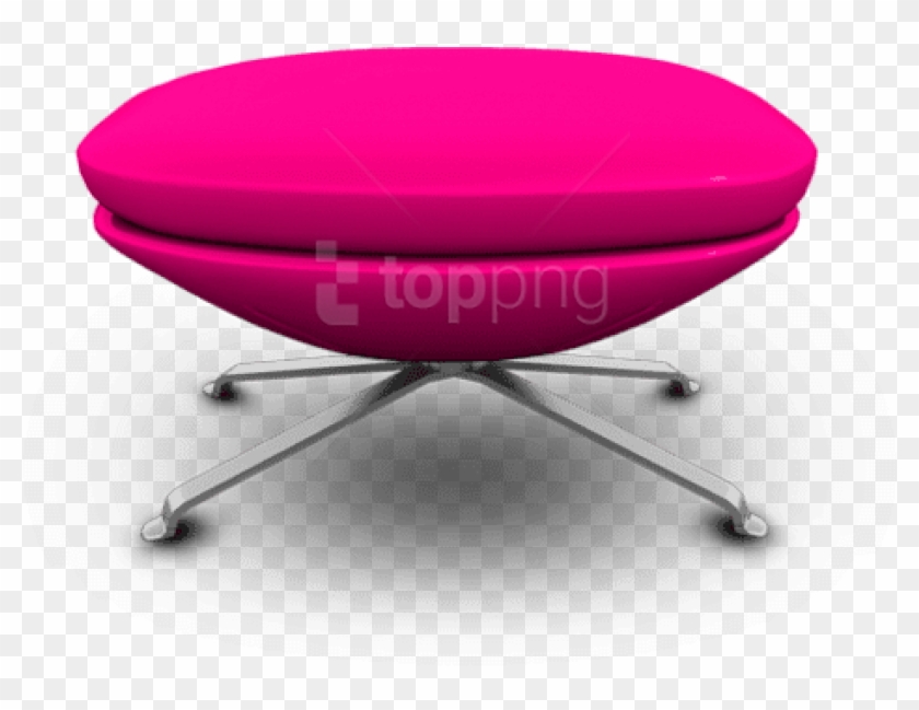 Free Png Download Transparent Pink Ottoman Clipart - Pink Furniture With Trasparent Background #3712836