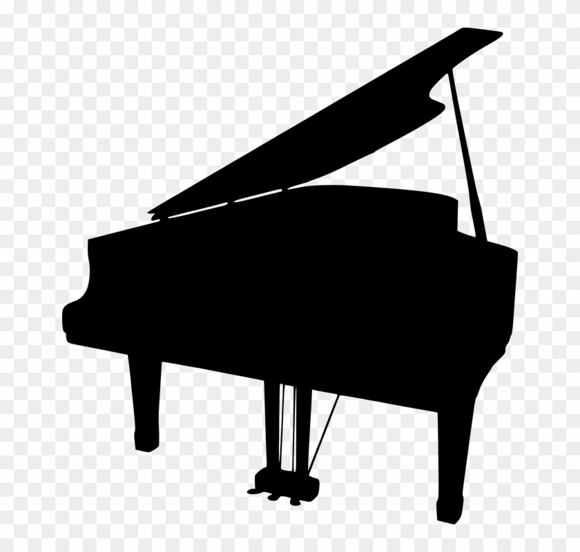 Piano Silhouette Png Clipart #3712966