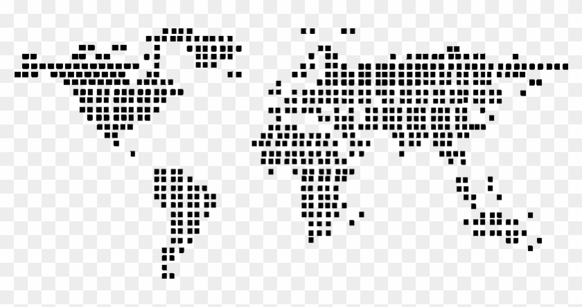 Sticker Carte Du Monde En Pointillees Ambiance Sticker - Conrad Hotels Clipart #3712971