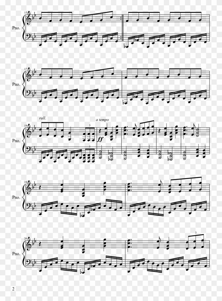 Vector To The Heavens Sheet Music Composed By Yoko - Xion's Theme Sheet Music Clipart