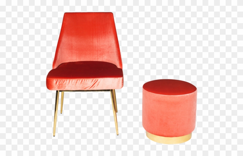 Harlow Ottoman - Chair Clipart #3713466