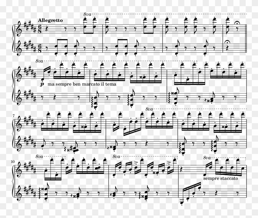 La Campanella - Liszt La Campanella Clipart #3714019