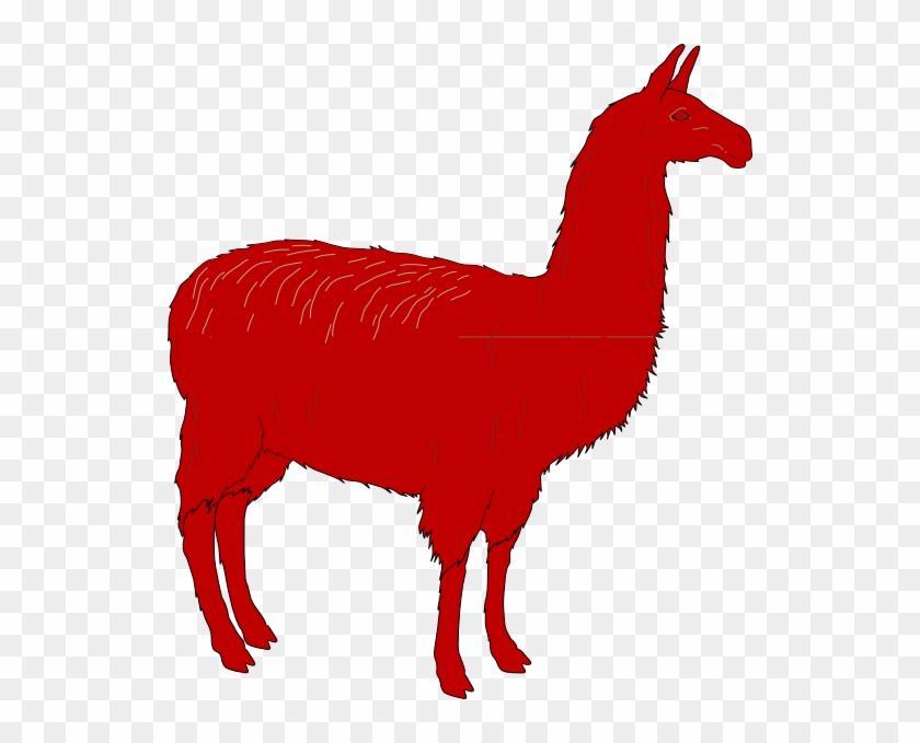 Lama Clipart Vector - Llama Silhouette Png Transparent Png