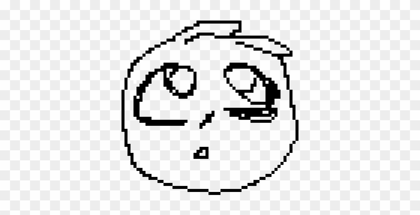 Sad Face - Line Art Clipart