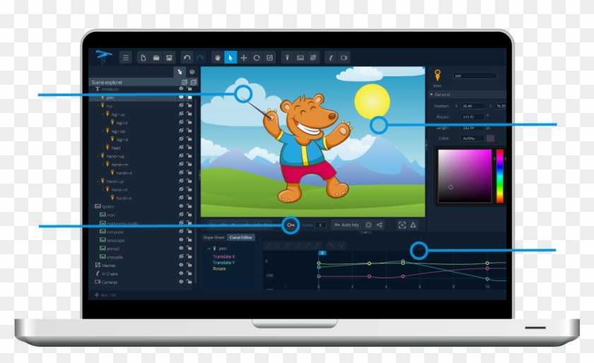 Marionette Studio Online 2d Animation Software - 2d Animation Software Clipart