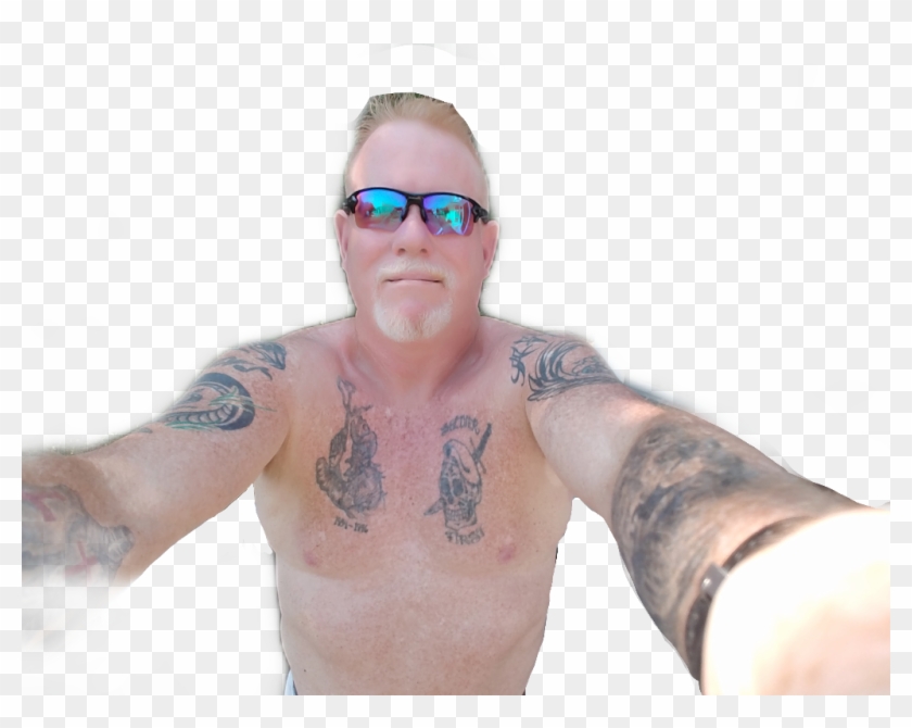 #man #tattoos #sunglasses #shirtless #freetoedit - Barechested Clipart #3715434