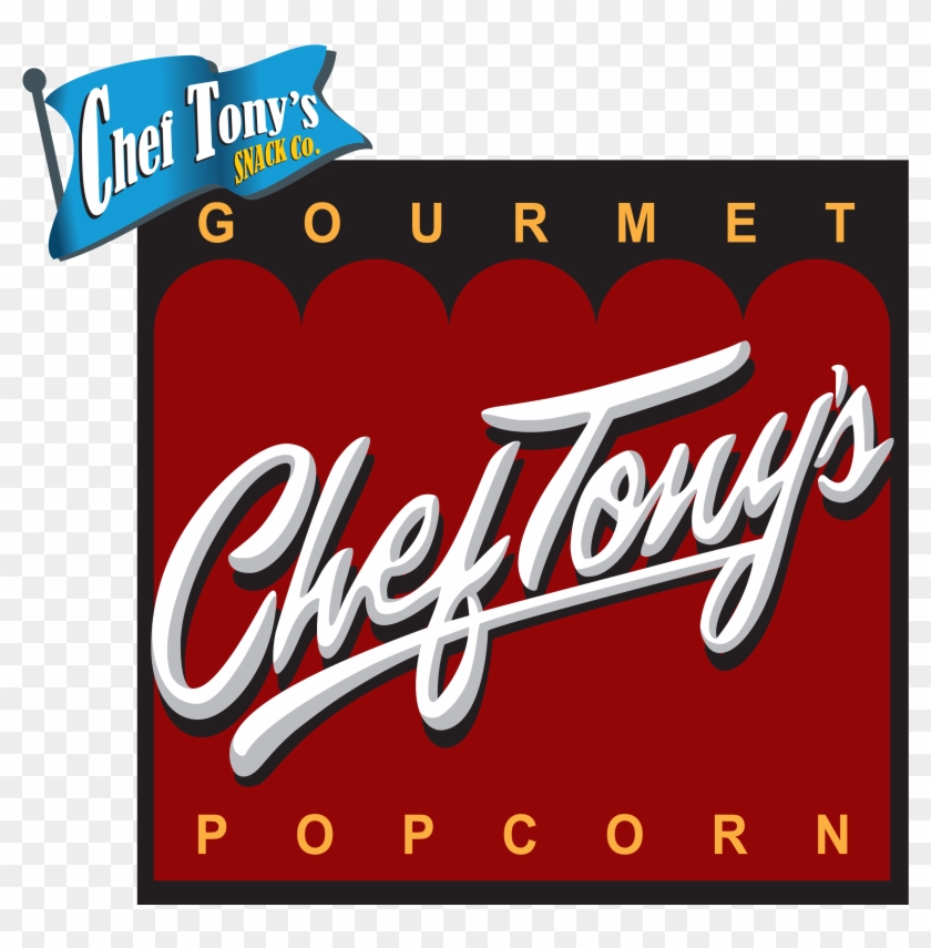Chef Tony Logo By Dr - Chef Tony's Popcorn Logo Clipart #3715596