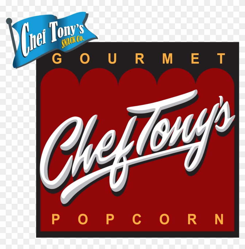 Chef Tony Logo By Dr - Chef Tony's Popcorn Logo Clipart