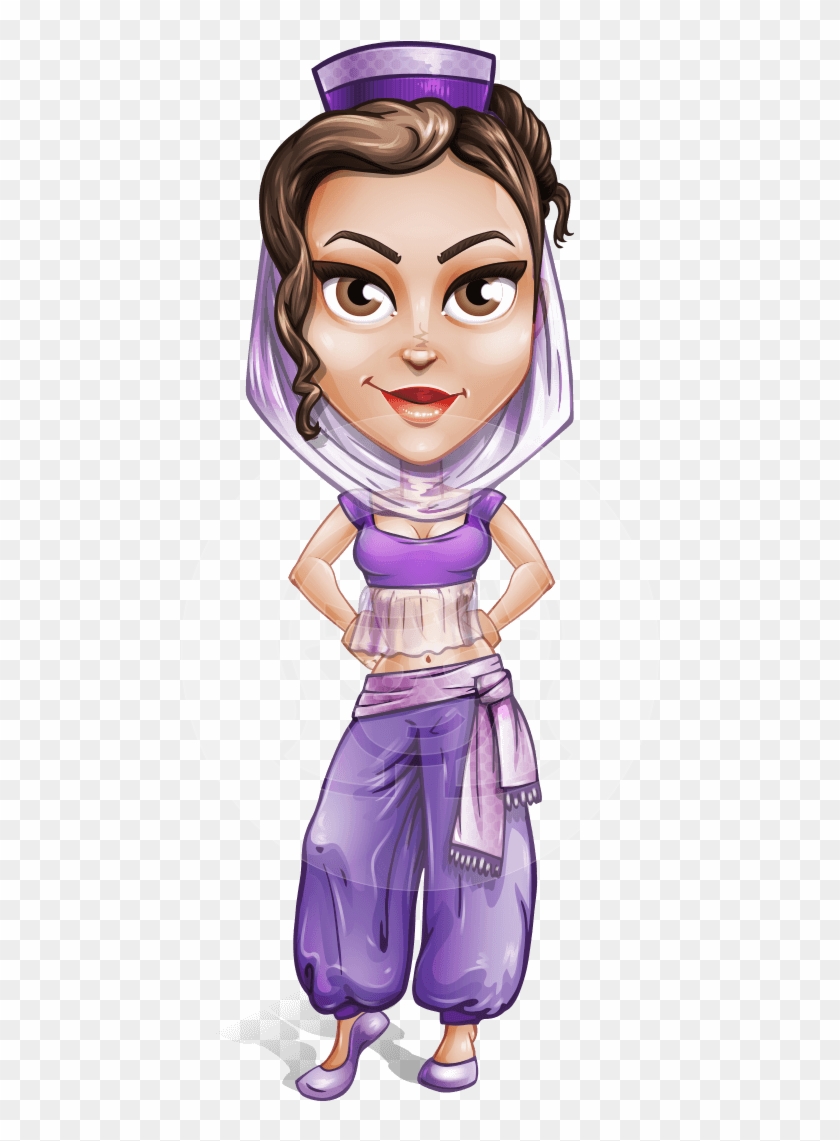 Leyla The Arab Beauty - Male Arabic Characters Cartoon Clipart #3715737