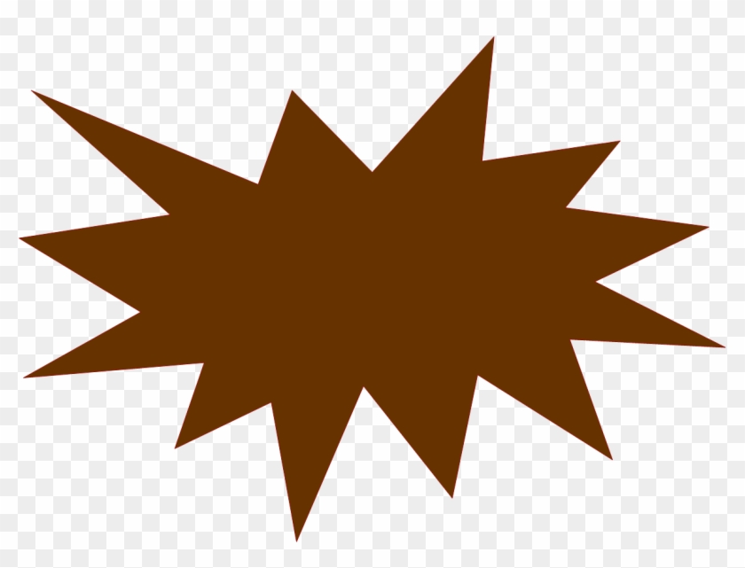 Free Stock Brown Clipart Splat - Red Flash - Png Download