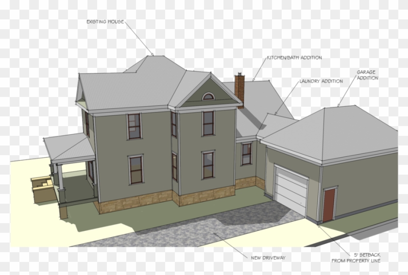 A Great Old Victorian - Adding A Garage To A Victorian Home Clipart