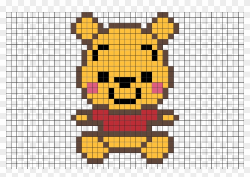 Baby Pooh Pixel Art Clipart #3717440
