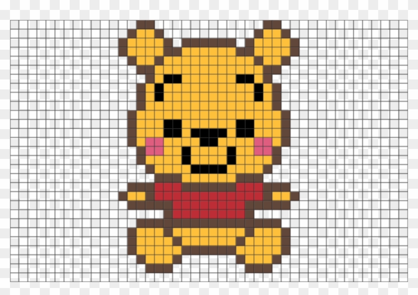 Baby Pooh Pixel Art Clipart #3717440