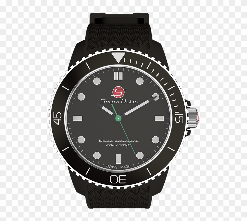 Clock Wrist Watch Time Indicating Black Time - Rolex Black And Rose Gold Clipart #3718530