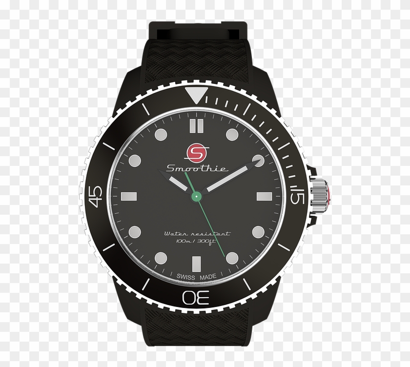 Clock Wrist Watch Time Indicating Black Time - Rolex Black And Rose Gold Clipart