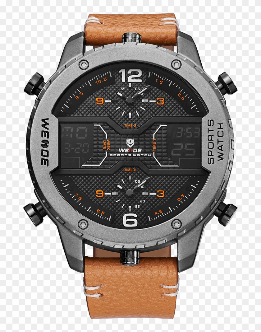 Weide Unique Wrist Watches With Multiple Time Zone - Unique Wrist Watches Clipart #3719162