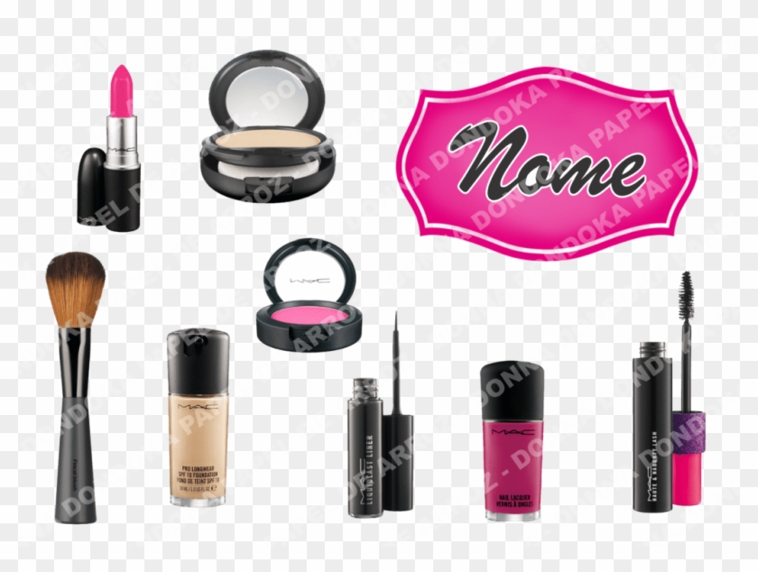 Topper Para Personalizado - Makeup Brushes Clipart